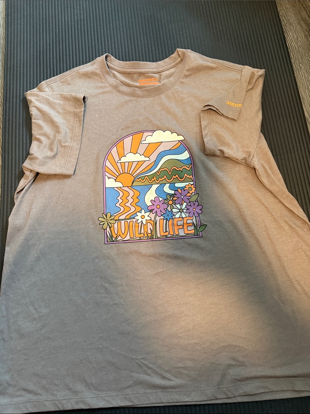 Women’s Merrell Brown Graphic 'Wild Life' Short Sleeve Tee